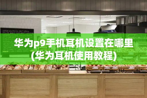 华为p9手机耳机设置在哪里(华为耳机使用教程)-第1张图片-星选测评