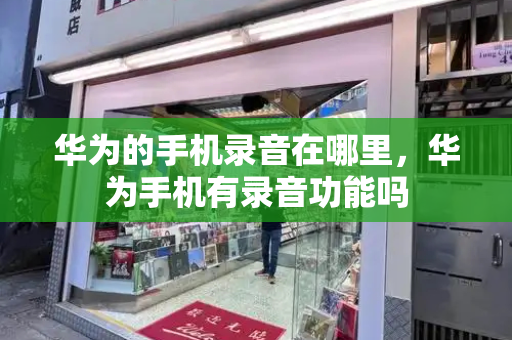 华为的手机录音在哪里，华为手机有录音功能吗-第1张图片-星选测评