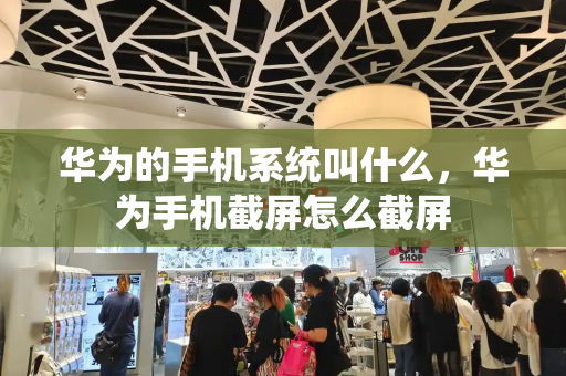 华为的手机系统叫什么，华为手机截屏怎么截屏-第1张图片-星选测评