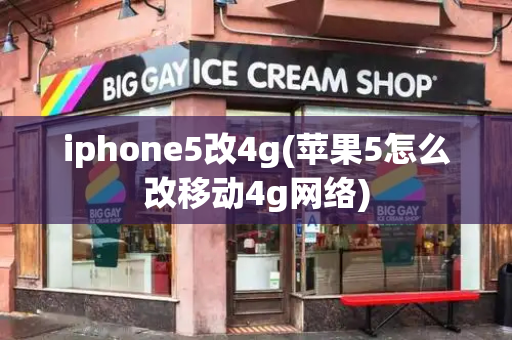 iphone5改4g(苹果5怎么改移动4g网络)