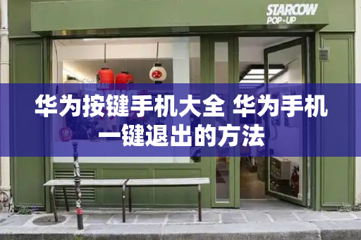 华为按键手机大全 华为手机一键退出的方法-第1张图片-星选测评