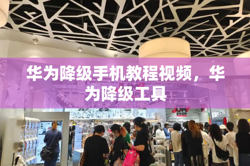 华为降级手机教程视频，华为降级工具