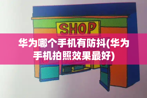 华为哪个手机有防抖(华为手机拍照效果最好)-第1张图片-星选测评