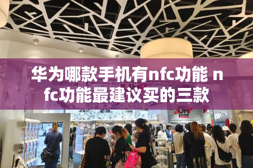 华为哪款手机有nfc功能 nfc功能最建议买的三款-第1张图片-星选测评