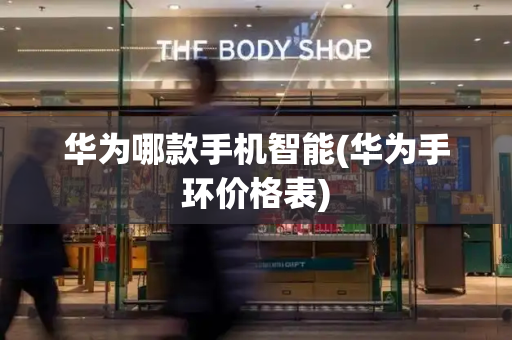华为哪款手机智能(华为手环价格表)