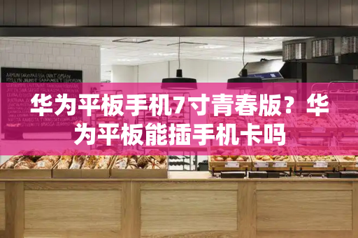 华为平板手机7寸青春版？华为平板能插手机卡吗-第1张图片-星选测评