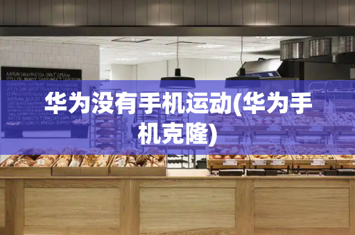 华为没有手机运动(华为手机克隆)-第1张图片-星选测评