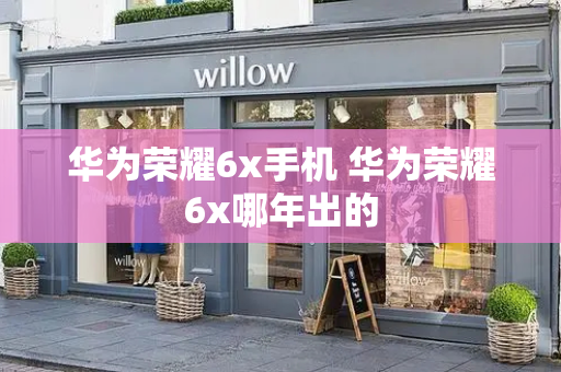华为荣耀6x手机 华为荣耀6x哪年出的-第1张图片-星选测评