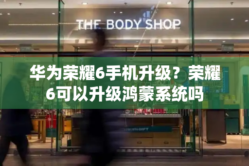 华为荣耀6手机升级？荣耀6可以升级鸿蒙系统吗-第1张图片-星选测评