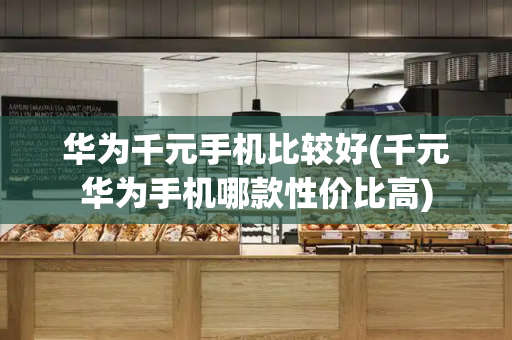 华为千元手机比较好(千元华为手机哪款性价比高)-第1张图片-星选测评