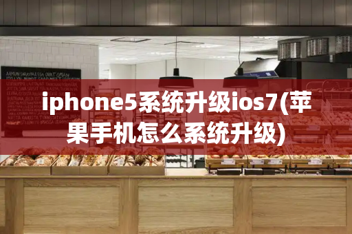 iphone5系统升级ios7(苹果手机怎么系统升级)-第1张图片-星选测评