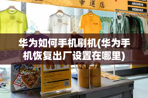 华为如何手机刷机(华为手机恢复出厂设置在哪里)-第1张图片-星选测评