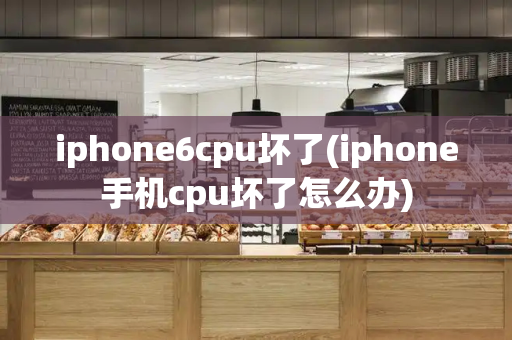 iphone6cpu坏了(iphone手机cpu坏了怎么办)-第1张图片-星选测评