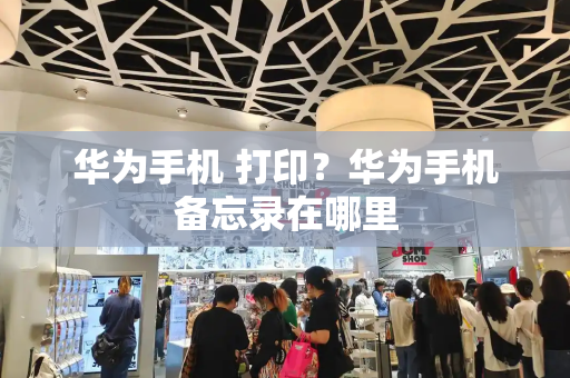 华为手机 打印？华为手机备忘录在哪里-第1张图片-星选测评