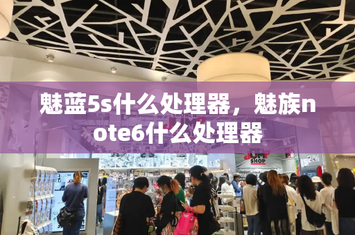 魅蓝5s什么处理器，魅族note6什么处理器-第1张图片-星选测评