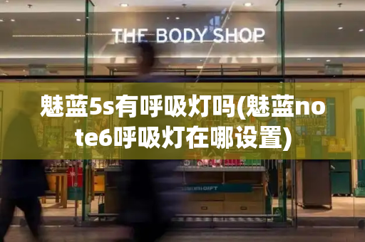 魅蓝5s有呼吸灯吗(魅蓝note6呼吸灯在哪设置)