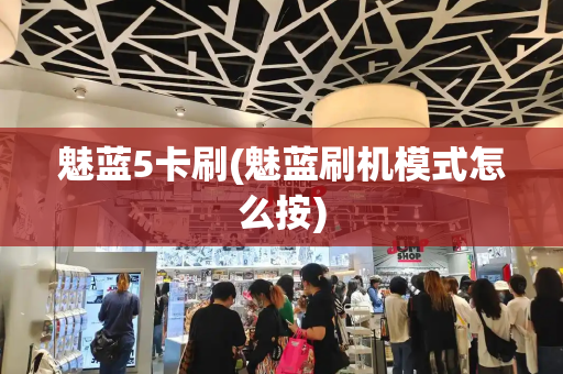 魅蓝5卡刷(魅蓝刷机模式怎么按)