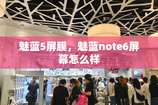 魅蓝5屏膜，魅蓝note6屏幕怎么样-第1张图片-星选测评