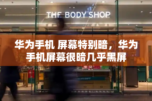 华为手机 屏幕特别暗，华为手机屏幕很暗几乎黑屏-第1张图片-星选测评
