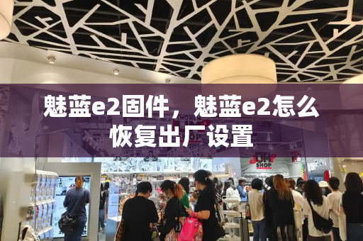 魅蓝e2固件，魅蓝e2怎么恢复出厂设置