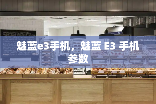 魅蓝e3手机，魅蓝 E3 手机参数