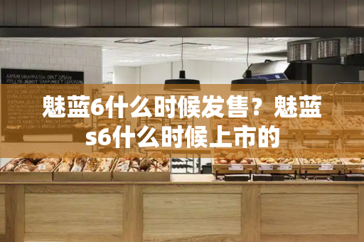 魅蓝6什么时候发售？魅蓝s6什么时候上市的