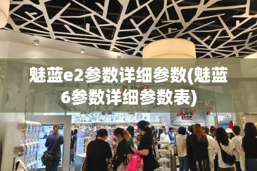 魅蓝e2参数详细参数(魅蓝6参数详细参数表)