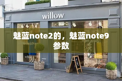 魅蓝note2的，魅蓝note9参数