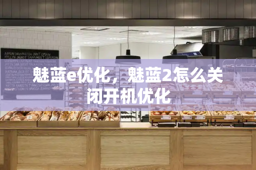 魅蓝e优化，魅蓝2怎么关闭开机优化-第1张图片-星选测评