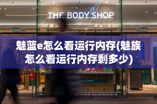魅蓝e怎么看运行内存(魅族怎么看运行内存剩多少)
