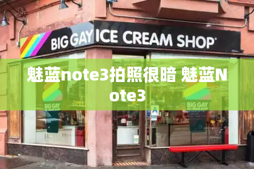 魅蓝note3拍照很暗 魅蓝Note3-第1张图片-星选测评
