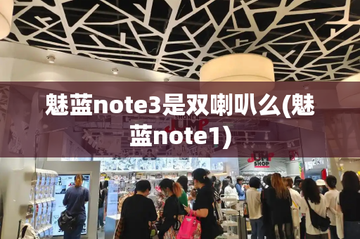 魅蓝note3是双喇叭么(魅蓝note1)