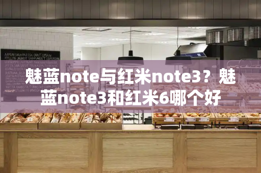 魅蓝note与红米note3？魅蓝note3和红米6哪个好
