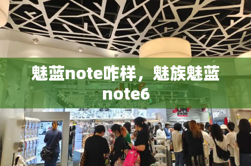魅蓝note咋样，魅族魅蓝note6