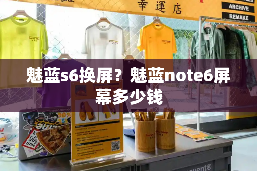 魅蓝s6换屏？魅蓝note6屏幕多少钱-第1张图片-星选测评