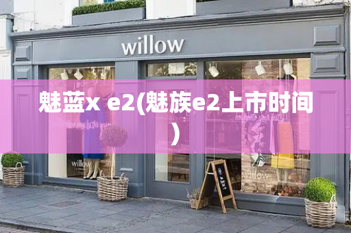 魅蓝x e2(魅族e2上市时间)-第1张图片-星选测评