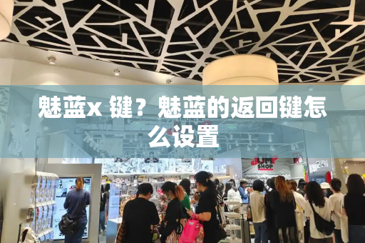 魅蓝x 键？魅蓝的返回键怎么设置