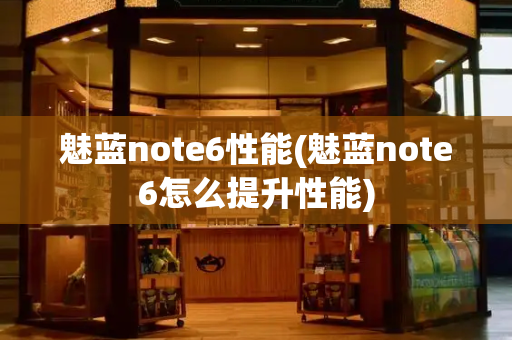 魅蓝note6性能(魅蓝note6怎么提升性能)-第1张图片-星选测评