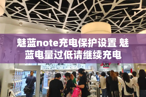 魅蓝note充电保护设置 魅蓝电量过低请继续充电