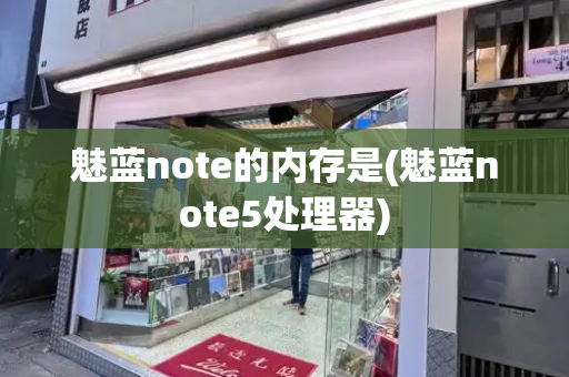 魅蓝note的内存是(魅蓝note5处理器)-第1张图片-星选测评