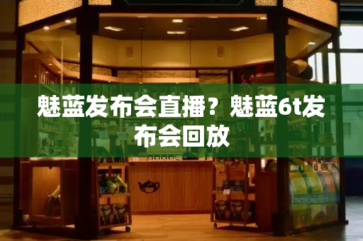 魅蓝发布会直播？魅蓝6t发布会回放-第1张图片-星选测评