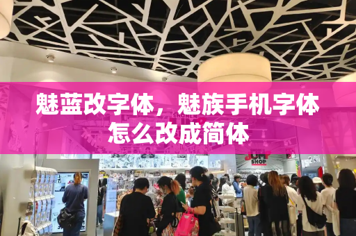 魅蓝改字体，魅族手机字体怎么改成简体