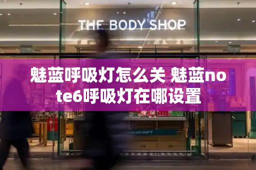魅蓝呼吸灯怎么关 魅蓝note6呼吸灯在哪设置-第1张图片-星选测评