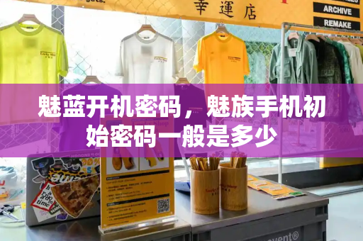 魅蓝开机密码，魅族手机初始密码一般是多少-第1张图片-星选测评
