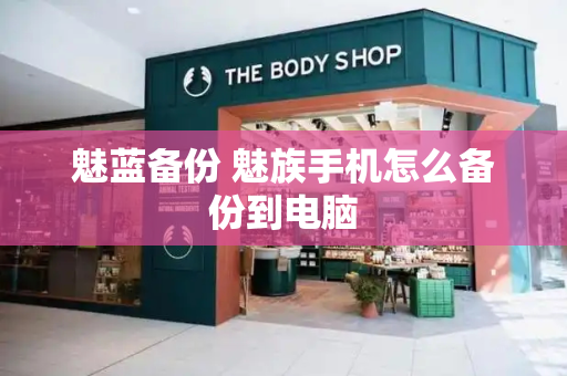 魅蓝备份 魅族手机怎么备份到电脑