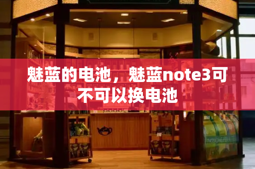 魅蓝的电池，魅蓝note3可不可以换电池