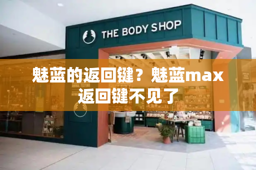 魅蓝的返回键？魅蓝max返回键不见了