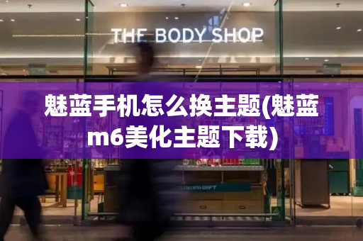 魅蓝手机怎么换主题(魅蓝m6美化主题下载)