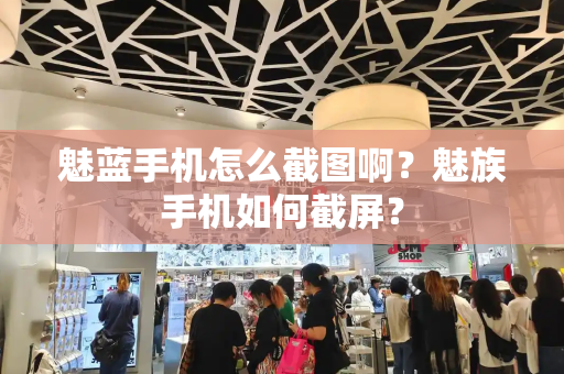 魅蓝手机怎么截图啊？魅族手机如何截屏？-第1张图片-星选测评