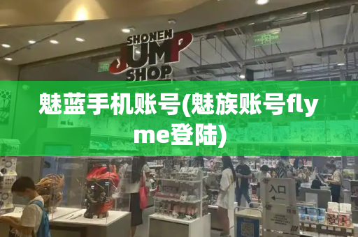 魅蓝手机账号(魅族账号flyme登陆)